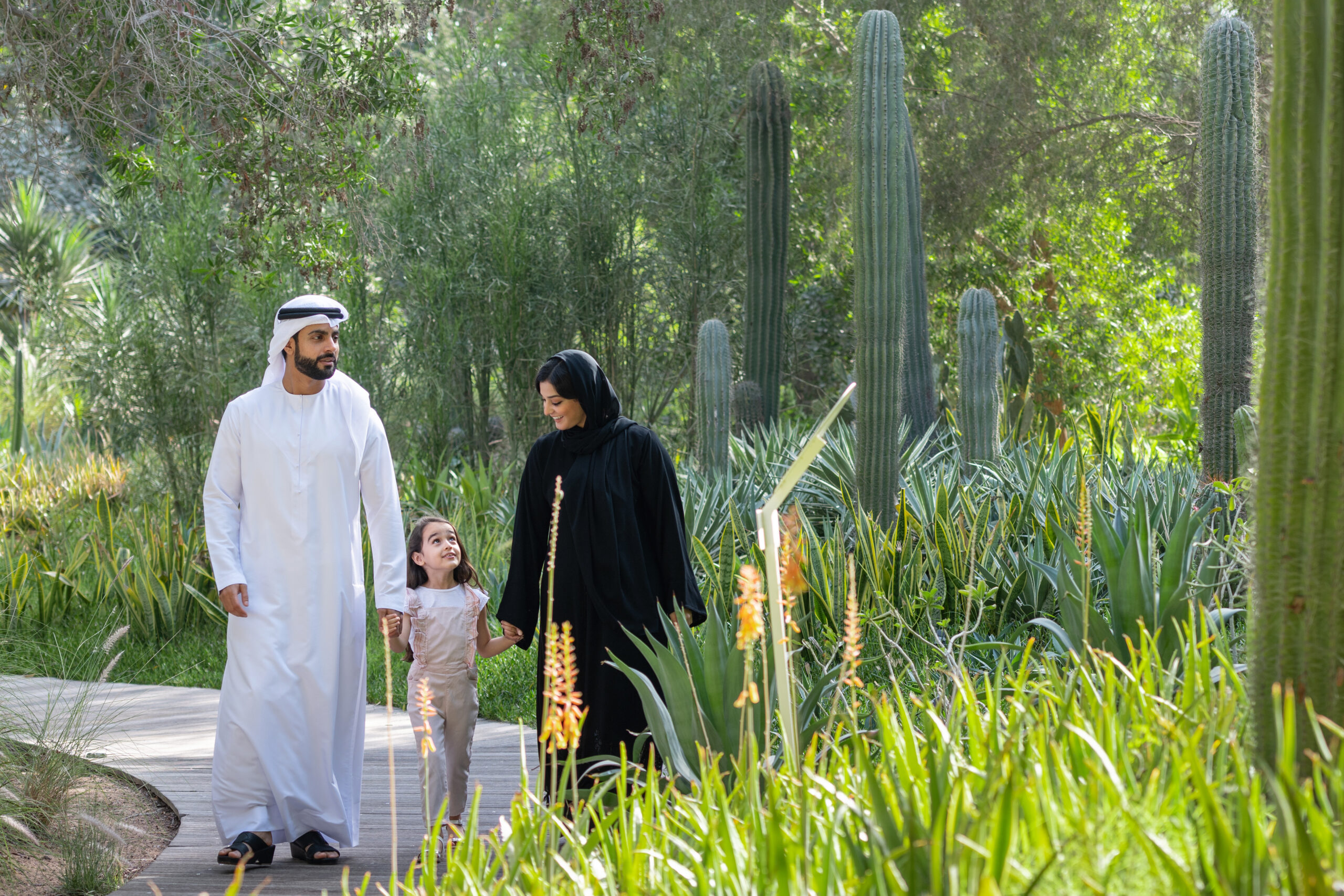 Local family in nature