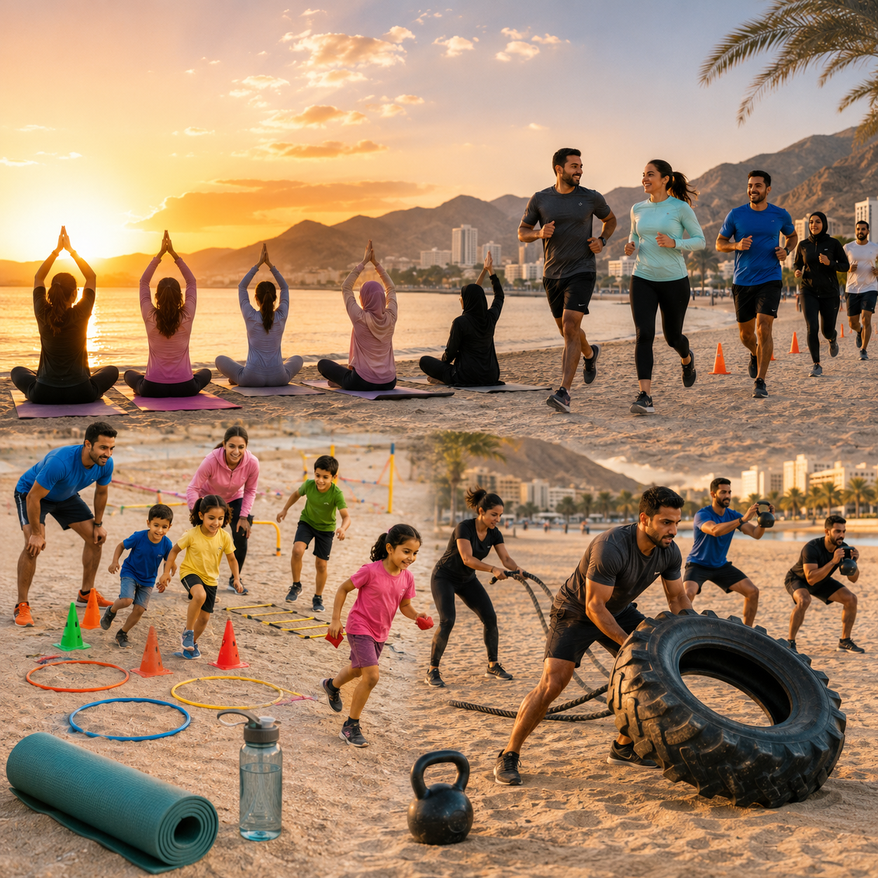 Al Heera Beach - Free Weekend Fitness Sessions