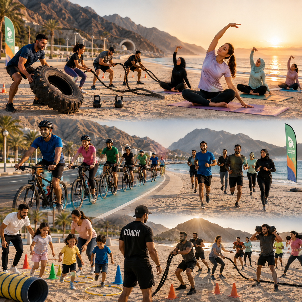 Khorfakkan Beach - Free Weekend Fitness Sessions